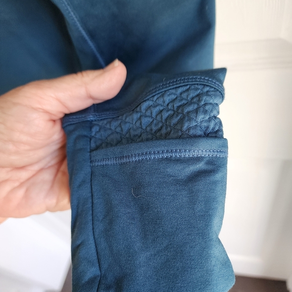 Eddie Bauer Women's Teal Quarter-Zip Hoodie - Picture 6 of 9